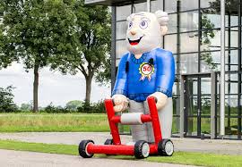 Abraham Opblaasfiguren Abraham Met Rollator 25 40 50 60 65jr
