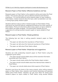 Research Paper On Pearl Harbor Effective Guidelines And Tips Research Paper Academic Writing Research