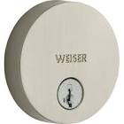 Uptown Satin Nickel Deadbolt Entry Door Lock with Key 9GD14710-018 Weiser