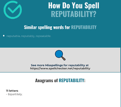 Spelling in english can be easy. Correct Spelling For Reputability Infographic Spellchecker Net