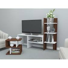 Meuble Tv Papatya Blanc Noyer Dekorasi Rumah Perabot Interior