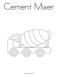 Just print it out and using crayons or colored pencils to make a nice picture and colorful. 23 Concrete Truck Coloring Page Pictures