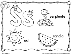 Letra S Para Colorear Arbol Abc Tipos de letras para colorear: letra s para colorear arbol abc