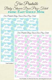 Free Printable Baby Shower Door Prize Tickets For Boy Or Girl Rays Of Bliss