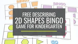 A small rectangular bit of dense paper using a person's brand and other information imprinted onto it for purposes of. Free Describing 2d Shapes Bingo Game For Kindergarten Kindergartenworks