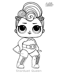Click the unicorn lol doll coloring pages to view printable version or color it online (compatible with ipad and android tablets). Very Simple Lol Dolls Coloring Page Precious Lol Surprise Doll Coloring Pages Stardust Queen To Print Ecolorings Info
