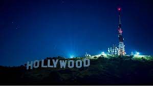 Los angeles hollywood sign at night. Hollywood Sign By Night Hollywood Sign Hollywood Sign At Night Los Angeles California Travel