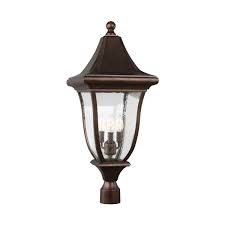 Feiss Ol13107ptbz Patina Bronze Oakmont 3 Light 30 Tall Outdoor Post Light Lightingshowplace Com