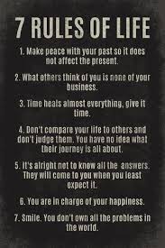 7 Rules Of Life Motivational Poster Print Walmart Com In 2021 7 Rules Of Life Life Quotes Wisdom Quotes