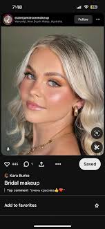 Natural and light makeup for Clyde wedding