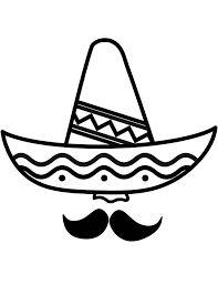 The printable mustache template you download can be used again and again in the future events, especially when kids want to enjoy playing their favorite dress up games. Sombrero And Mustache Coloring Page Free Printable Coloring Pages For Kids