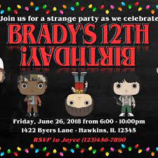 If you are planning a stranger things birthday party for a fan of the show, here are some free printable stranger things birthday invitations you can use to let guests know that they are invited. Stranger Things Birthday Invitation Sweetdesignsbyregan