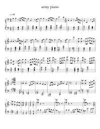 Bits And Pieces Song Army Strong Theme For Piano W I P Edited Soul Music Sheet Music Piano Sheet Music