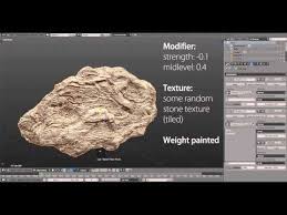 Tip Modeling Stones With The Displace Modifier Blender Tutorial Blender 3d 3d Modeling Tutorial