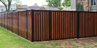 Download the galvanized steal fence post information sheet > fence boards Privacy Fence With Metal Posts Frame Outlasts Wood Fencetrac