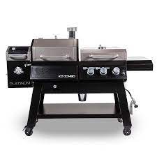 Pit Boss Platinum Kc Combo Wifi And Bluetooth Wood Pellet And Gas Grill Walmart Com Gas Grill Wood Pellet Grills Wood Pellets