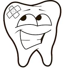 Teeth Caricature Coloring Page Caricature Tooth Cartoon Coloring Pages
