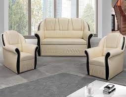 Ce canapé fixe possède différentes profondeurs d'assises grâce à ses coussins de dos. Ensemble Canape Convertible Avec Coffre Et 2 Fauteuils