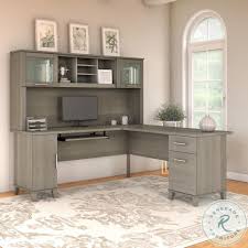 & get more safavieh jayden ash grey desk. Somerset Ash Gray 72 L Shaped Desk With Hutch From Bush Furniture Coleman Furniture
