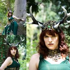 Faun Antlers Horned Headdress Fantasy Cernunnos Pagan Forest - Etsy