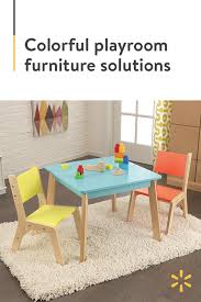 Kidkraft Modern Table 2 Chair Set Highlighter Walmart Com Playroom Furniture Kids Furniture Colorful Playroom