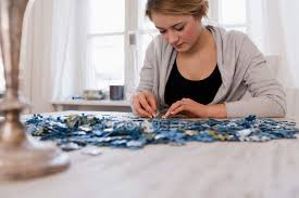 Enjoy the best free online jigsaw, with a new puzzle every day. Teenage Girl Working On Jigsaw Puzzles Fun Teenager Stock Photo 168142724