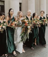 Jenny Yoo Bridesmaids In Emerald Emerald Green Bridesmaid Dresses Emerald Bridesmaid Dresses Dark Green Bridesmaid Dress