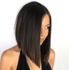 Pretty curly black bob with side bangs. The Beauty Of The Long Bob Haircut Archziner Com