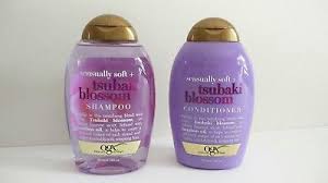 Ogx Organix Sensually Soft Tsubaki Blossom Shampoo Conditioner Set 13 Oz Each Shampoo Conditioner Set Purple Shampoo And Conditioner Shampoo