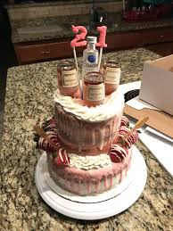 21st Birthday Liquor Bottle Cake Decorations Pin On Tastries By Nira