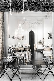 Black And White Cafe Interior Design Design Restaurant In Milan Italian Interiors Italian Interior Design Italian Design Restaura Italian Interior Design Restaurant Design Hotel Interior Design