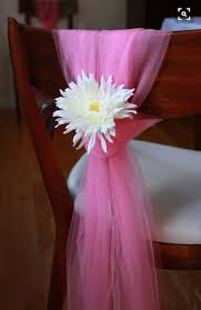 Simple Tulle Chair Sash Wedding Chair Decorations Wedding Chairs Diy Wedding Decorations
