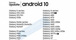 Samsung galaxy s10e, s10, s10+, and s10 5g. These Are All Samsung Phones Getting Android 10