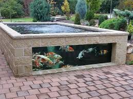 Table Aquarium Estanque De Patio Estanques De Jardin Estanques