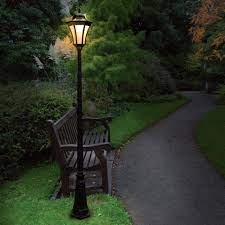 Naturepower Essex Solar Post Lamp 7ft H 10 Leds 40 Lumen Output Solar Lighting Solar Lamp Post Rustic Outdoor Lighting Outdoor Lamp Posts