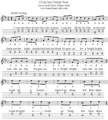 I think i can make it now the pain has gone and all of the bad feelings have disappeared i can see clearly now the rain has gone it's gonna be a bright. I Can See Clearly Now Banjo Mandolin Tab Tenor Banjo Tabs