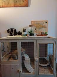 Cage A Lapin Style Meuble Indoor Rabbit Indoor Rabbit Cage Rabbit Cage