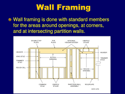 The regular oc stud spacing is 16, 19.2 or 24 inches. Ppt Wall Framing Powerpoint Presentation Free Download Id 6145871