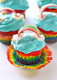 Make someone smile with these cheery rainbow cupcakes. Rainbow Cupcakes Recipe The Girl Who Ate Everything