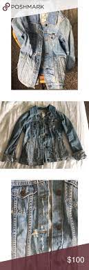 Rare Super Unique Jean Jacket This Is A Jacket From The Now Extinct Brand Ezra Fitch An Early Form Of Abercrombie Fitch Jackets Jean Jacket Clothes Design