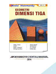 Share & embed modul dimensi tiga. Modul Geometri Dimensi Tiga Kls 2 2014