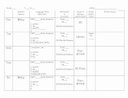 Teacher Daily Schedule Template Lovely Daily Schedule