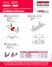 Mbfr Resilient Mount Clips Furring Channel Clips Resilmount