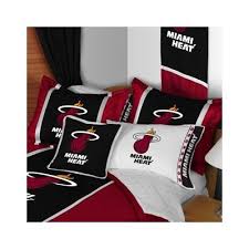 From the bacardi brand comes a reimagined space to experience your miami heat. Sports Coverage Inc Miami Heat Bedding Nba Miami Heat Miami Heat Sports Room Boys