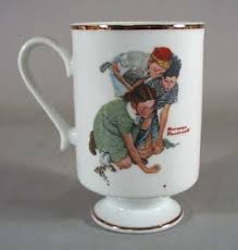Vintage norman rockwell music master keepsake coffee or tea mug, vintage americana. Antiques Art Vintage