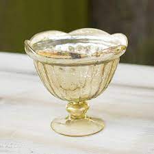 5 25 Mercury Glass Compote Bowl
