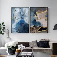 Gold Art 2 Pieces Wall Art Set Of 2 Wall Art Framed Painting Etsy Framed Wall Art Sets Wall Art Sets Blue Abstract Painting