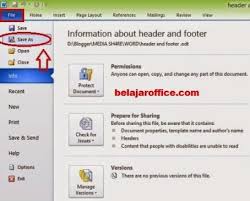 Cara Menyimpan File Office Word 2010 Menjadi Pdf Belajar Office