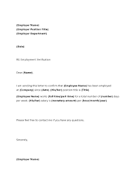 Wow your future employer with this simple cover letter example format. 30 Employment Verification Letter Samples Word Pdf Templatearchive