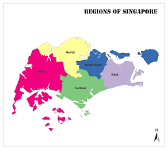 Street level map of singapore with transportation routes, tourist sites and parks marked. Regions Of Singapore Regions Of Singapore Singapore Map Singapore Region